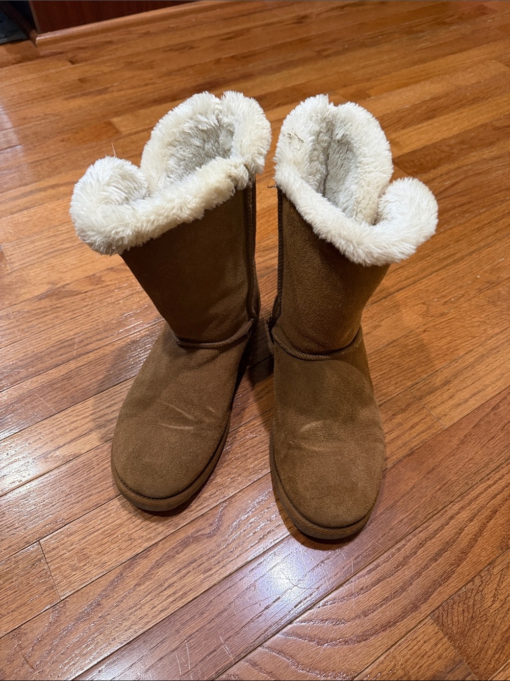 Women’s Shearling-Trim Winter Boots - Brown